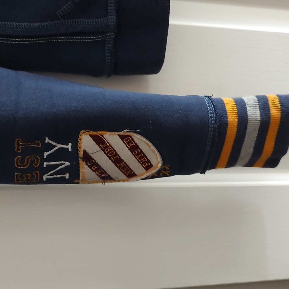 Aeropostale XS Blue Varsity Thermal Hoodie - Picture 3 of 11